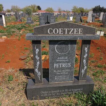 COETZEE Petrus 1968-2013