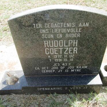 COETZER Rudolph 1972-1991