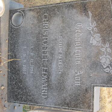 CLOETE Christoffel Edward 1938-2007 &amp; Martie 1936-1995