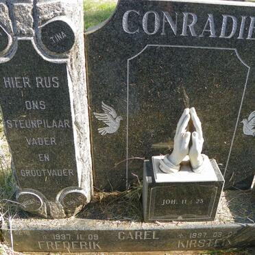 CONRADIE Carel Frederik Kirstein 1937-1997
