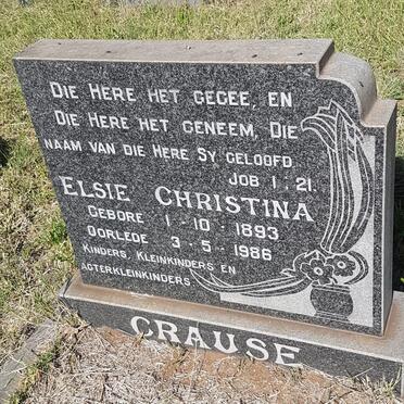 CRAUSE Elsie Christina 1893-1986