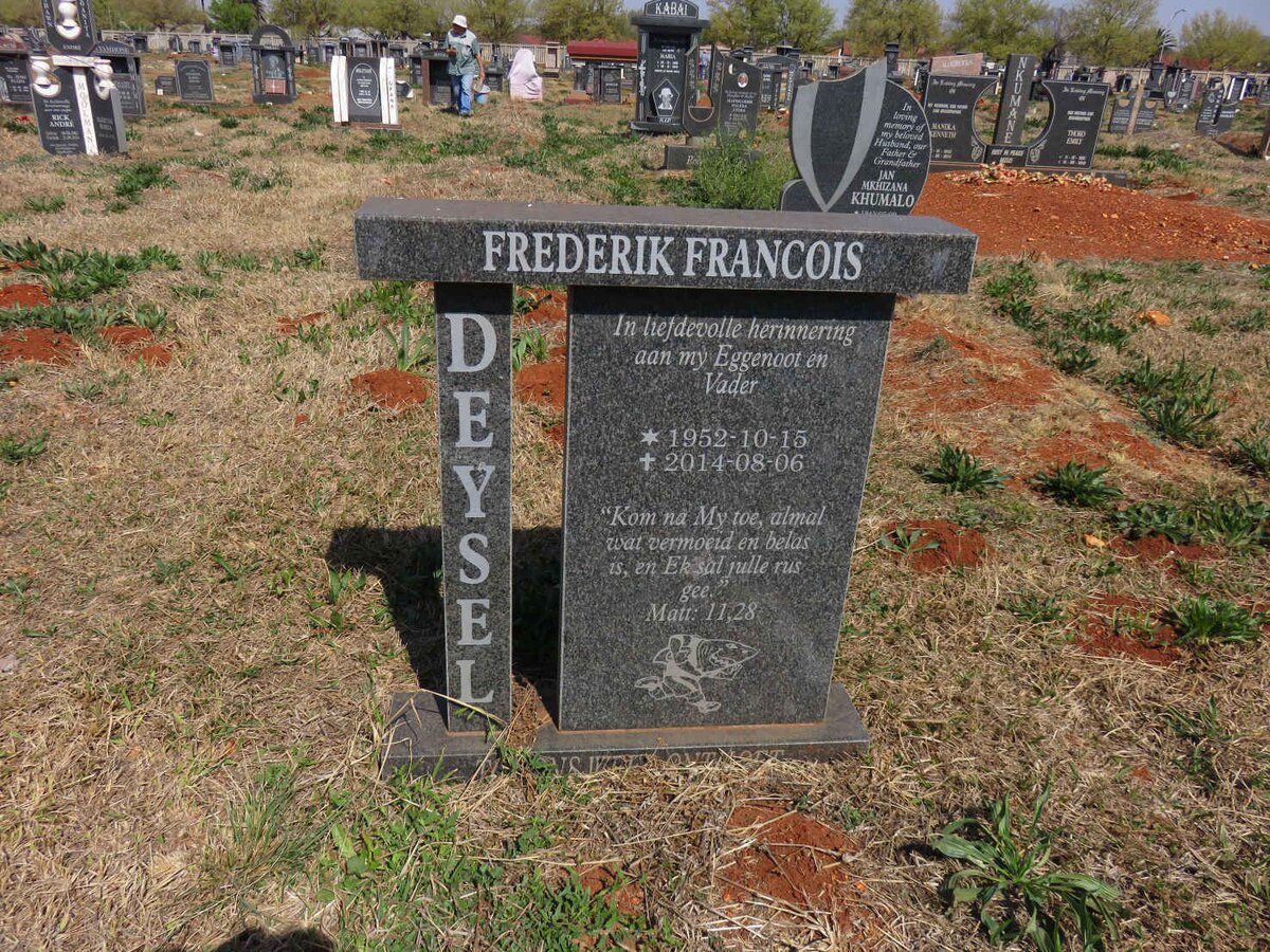 DEYSEL Frederik Francois 1952-2014