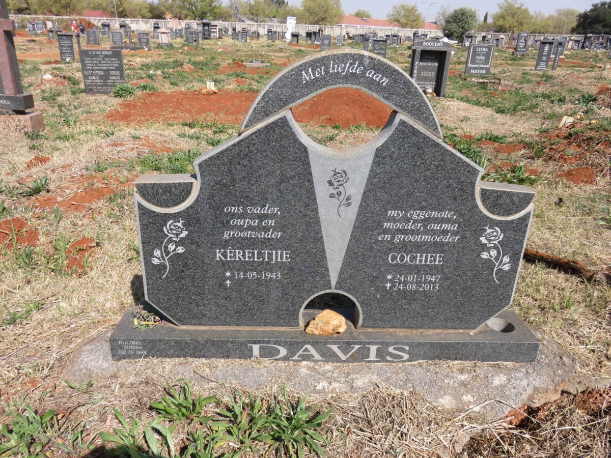 DAVIS Kereltjie 1943-  & Cochee 1947-2013