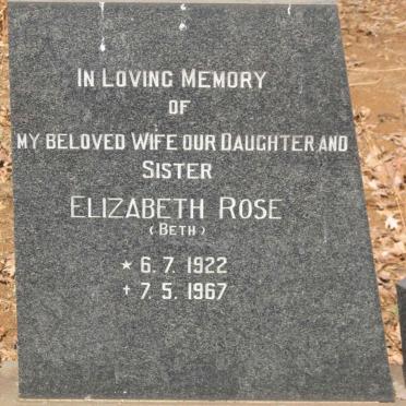 DRANE Elizabeth Rose 1922-1967