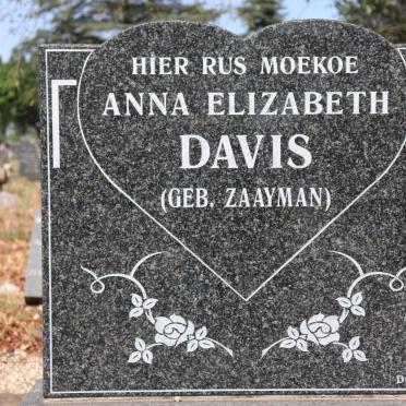 DAVIS Anna Elizabeth nee ZAAYMAN