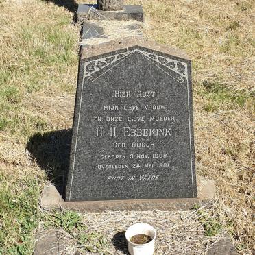 EBBEKINK H.H. nee BOSCH 1908-1961