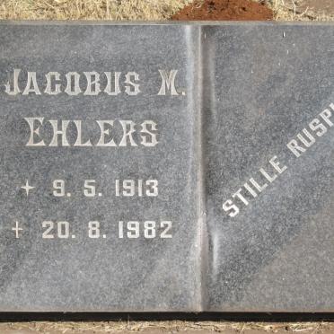 EHLERS Jacobus M. 1913-1982 &amp; Alida J.S. 1920-1995
