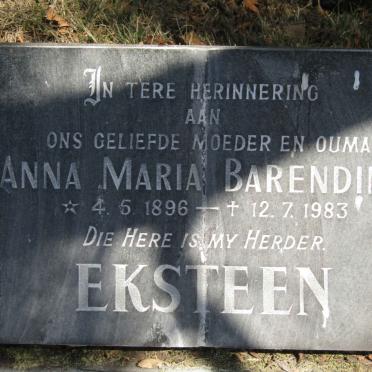 EKSTEEN Anna Maria Barendina 1896-1983