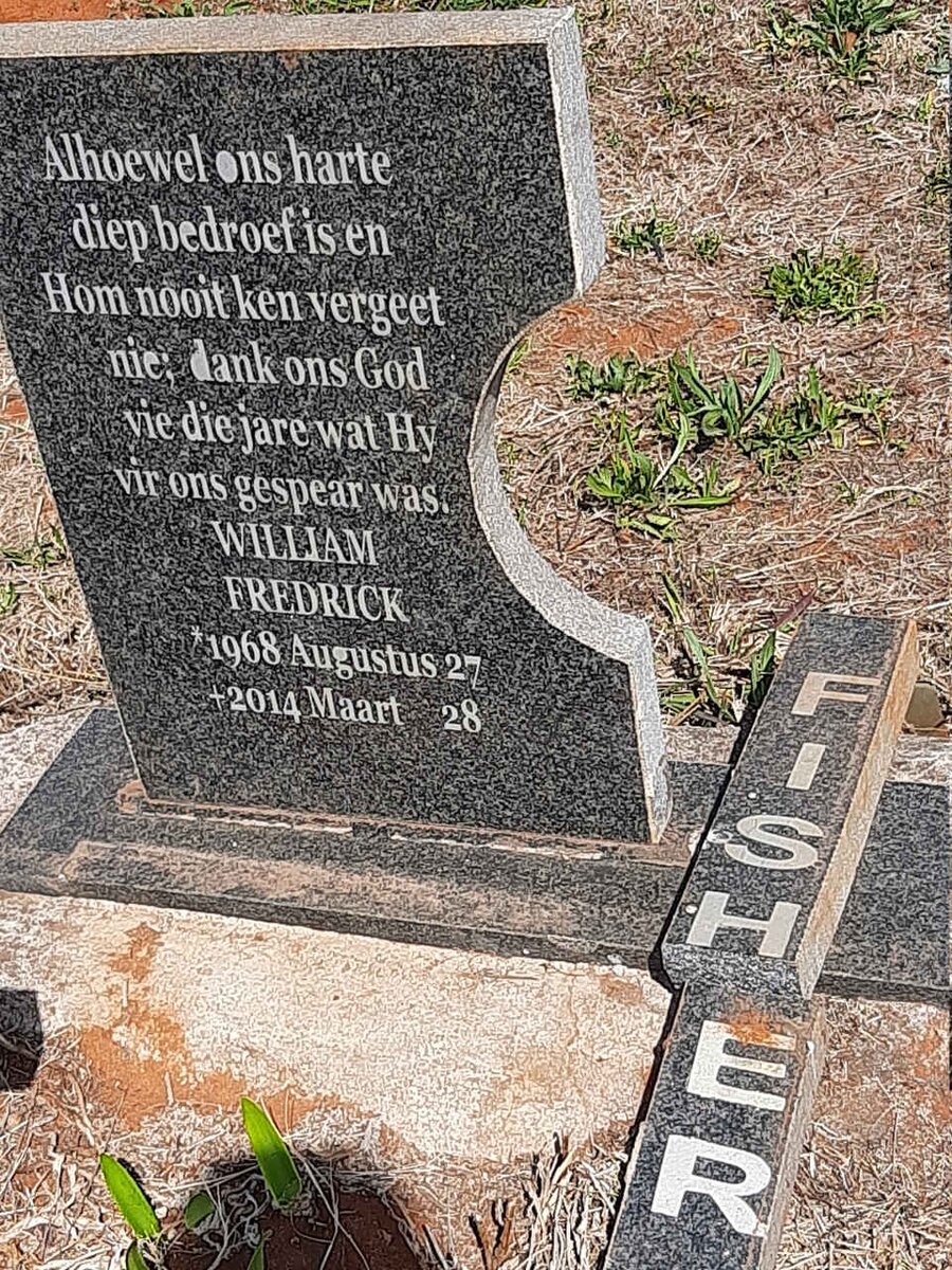 FISHER William Fredrick 1968-2014