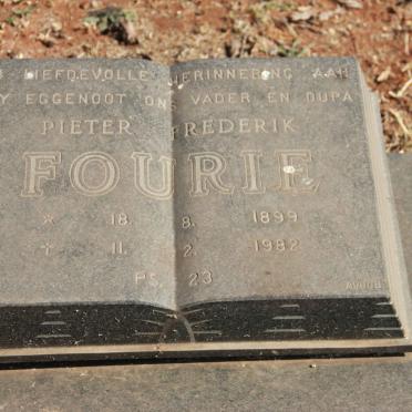 FOURIE Pieter Frederik 1899-1982