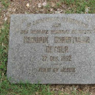 GEYSER Hendrik Christiaan -1952