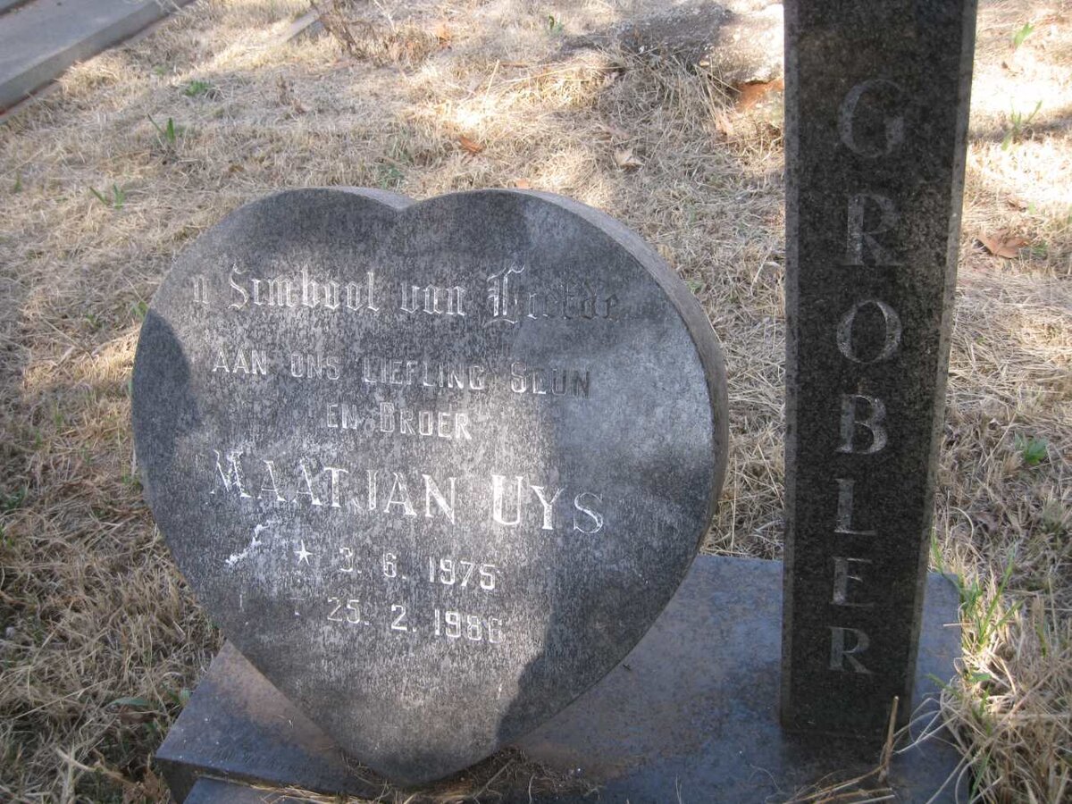 GROBLER Maatjan Uys 1975-1986