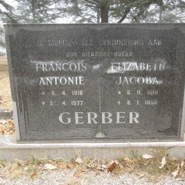 GERBER Francois Antonie 1916-1977 &amp; Elizabeth Jacoba 1916-1966
