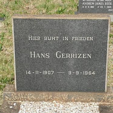 GERRIZEN Hans 1907-1964