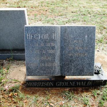 GROENEWALD Hector H., MORRISON 1976-1990