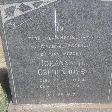 GELDENHUYS Johanna H. 1929-1962