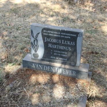 HEEVER Jacobus Lukas Marthinus, van den 1918-1983