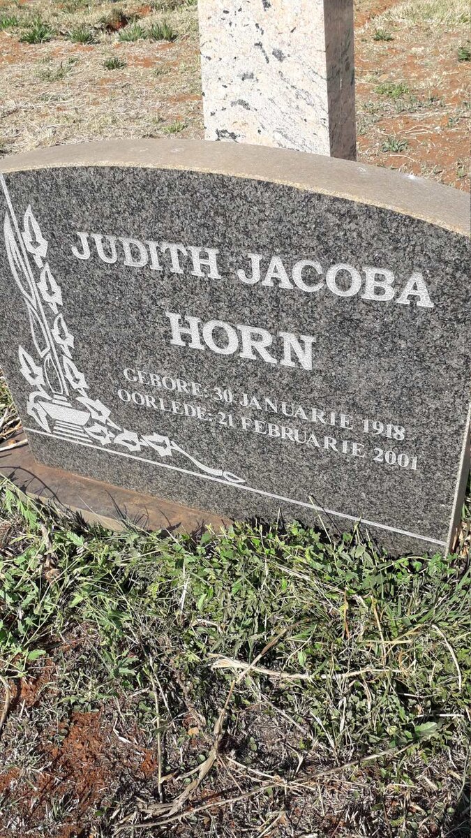 HORN Judith Jacoba 1918-2001