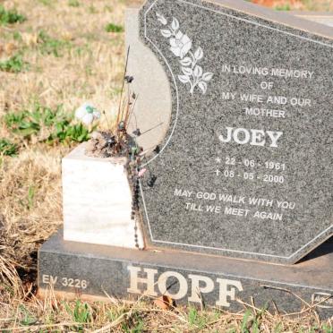 HOPF Joey 1961-2000
