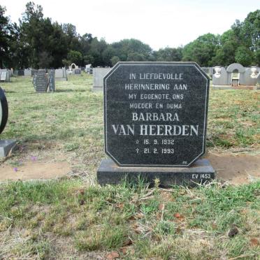 HEERDEN Barbara, van 1932-1993