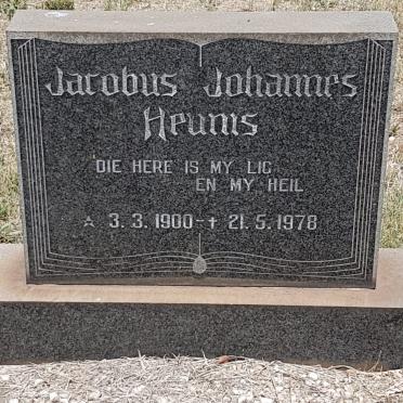 HEUNIS Jacobus Johannes 1900-1978