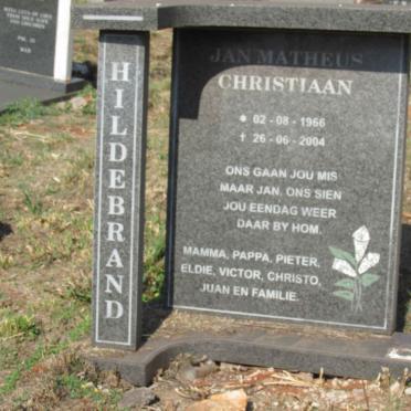 HILDEBRAND Jan Matheus Christiaan 1966-2004