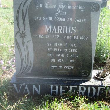 HEERDEN Marius, van 1972-1997