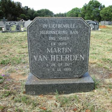 HEERDEN Martin, van 1927-1993