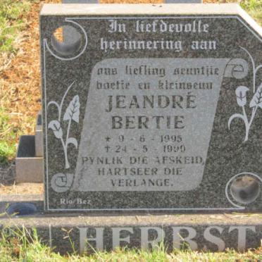 HERBST Jeandré Bertie 1995-1999