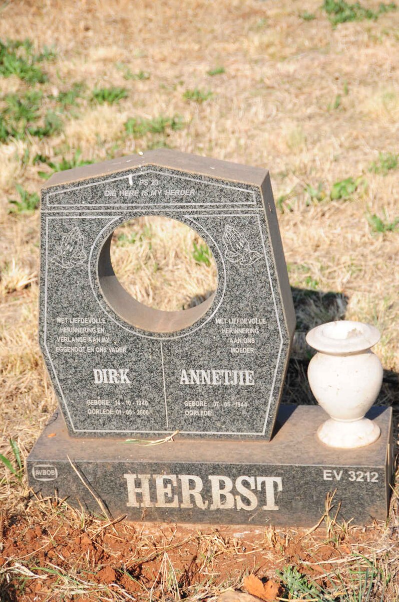 HERBST Dirk 1940-2000 & Annetjie 1944-