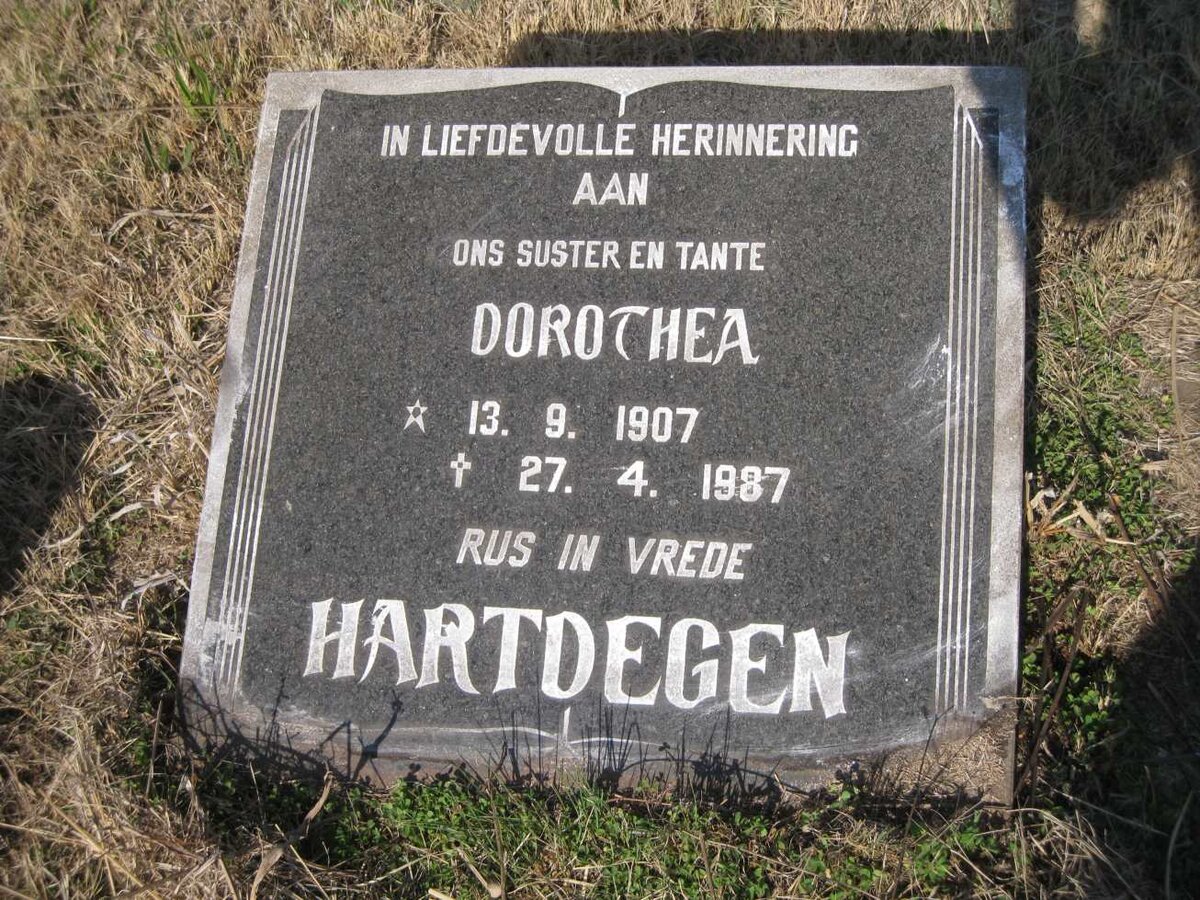 HARTDEGEN Dorothea 1907-1987