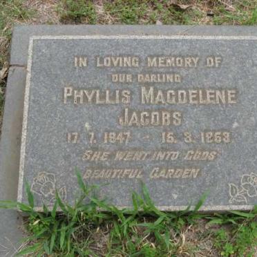 JACOBS Phyllis Magdelene 1947-1953