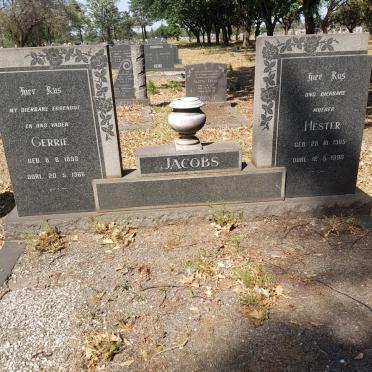 JACOBS Gerrie 1898-1966 &amp; Hester 1905-1990