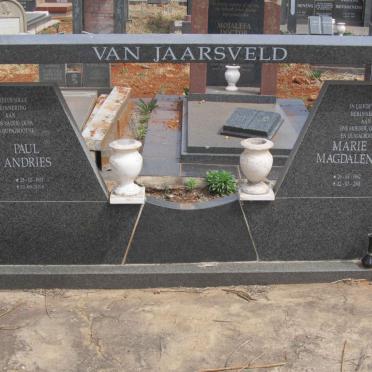 JAARSVELD Paul Andries, van 1937-2014 &amp; Marie Magdalena 1942-2001