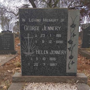JENNERY George 1911-1986 &amp; Helen 1916-1967