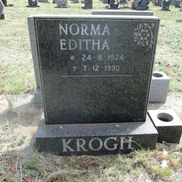 KROGH Norma Editha 1924-1990