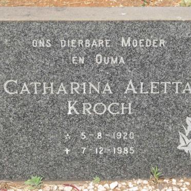 KROCH Catharina Aletta 1920-1985