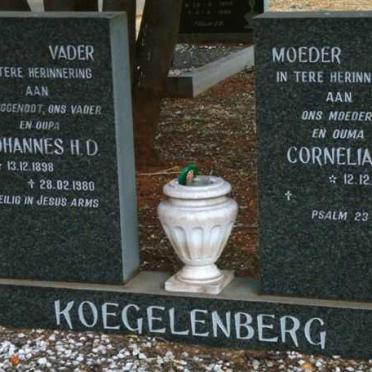 KOEGELENBERG Johannes H.D. 1898-1980 &amp; Cornelia C. 1919-