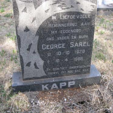 KAPP George Sarel 1928-1986