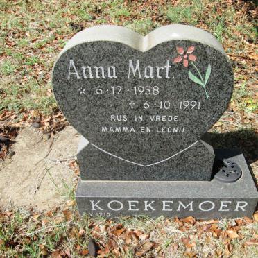 KOEKEMOER Anna-Mart 1958-1991