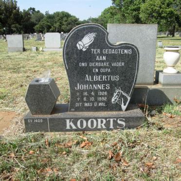 KOORTS Albertus Johannes 1926-1992