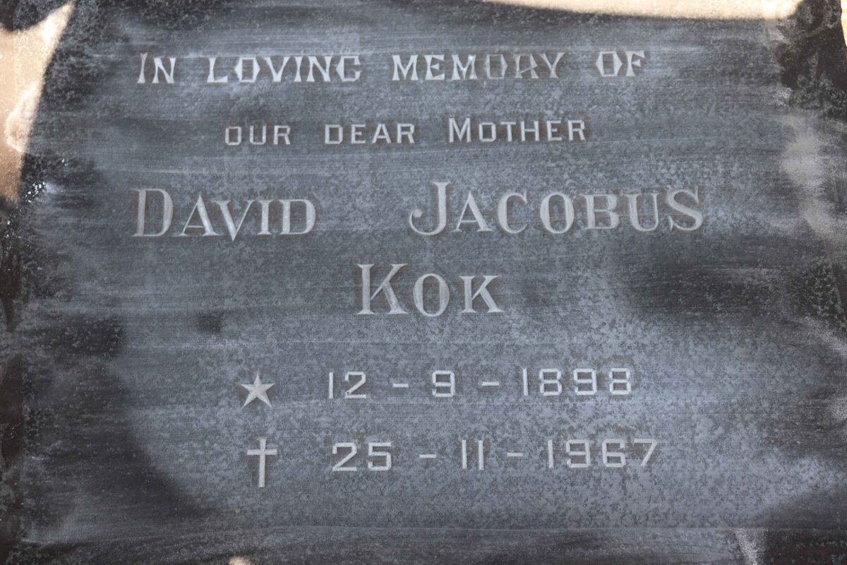 KOK David Jacobus 1898-1967