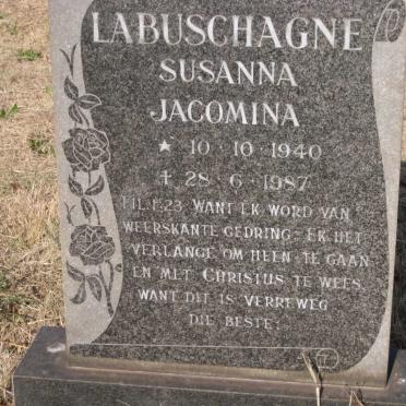 LABUSCHAGNE Susanna Jacomina 1940-1987