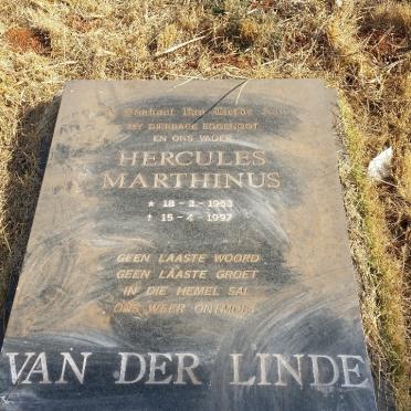 LINDE Hercules Marthinus, van der 1953-1997
