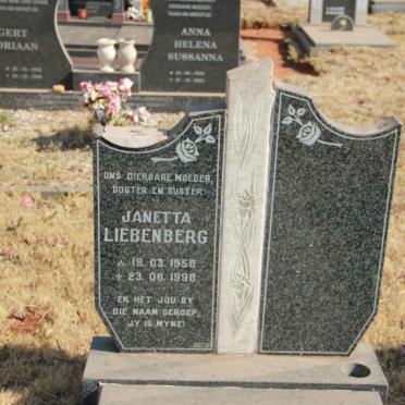 LIEBENBERG Janetta 1958-1998