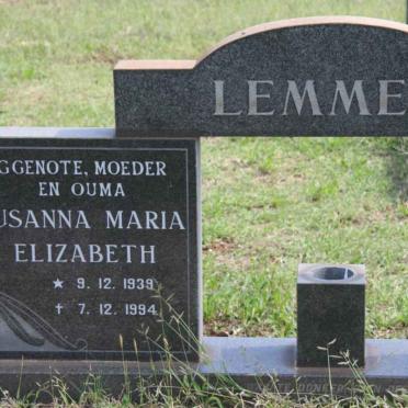LEMMER Susanna Elizabeth 1917-1973 :: LEMMER Susanna Maria Elizabeth 1939-1994 _2