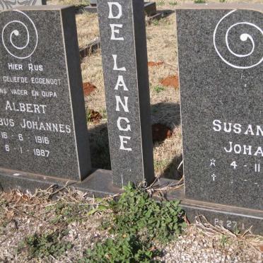 LANGE Albert Jacobus Johannes, de 1916-1987 & Susanna Johanna 1925-1955