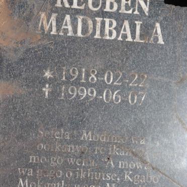 MADIBALA Reuben 1918-1999