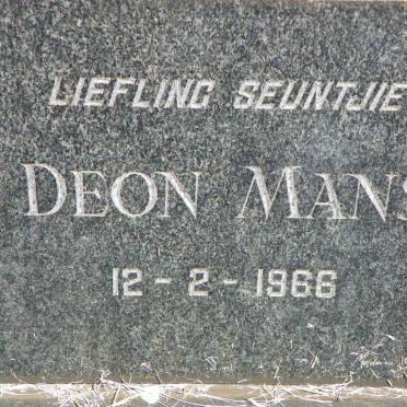 MANS Deon 1966-1966