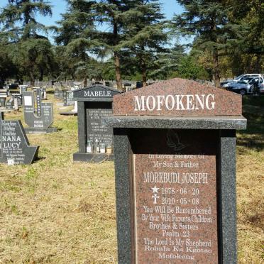 MOFOKENG Morebudi Joseph 1978-2010